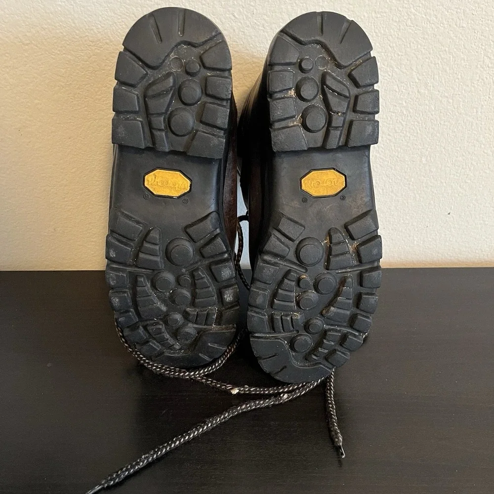 LL Bean Cresta Leather Hiking Boots Men's 12M Gore-tex Vibram Sole Romania Work - Picture 10 of 11